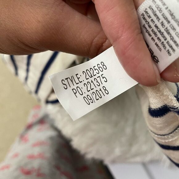 VINEYARD VINES STRIPED NAVY WHITE MOCK NECK LONGSLEEVE SHIFT DRESS SZ small - Picture 7 of 9